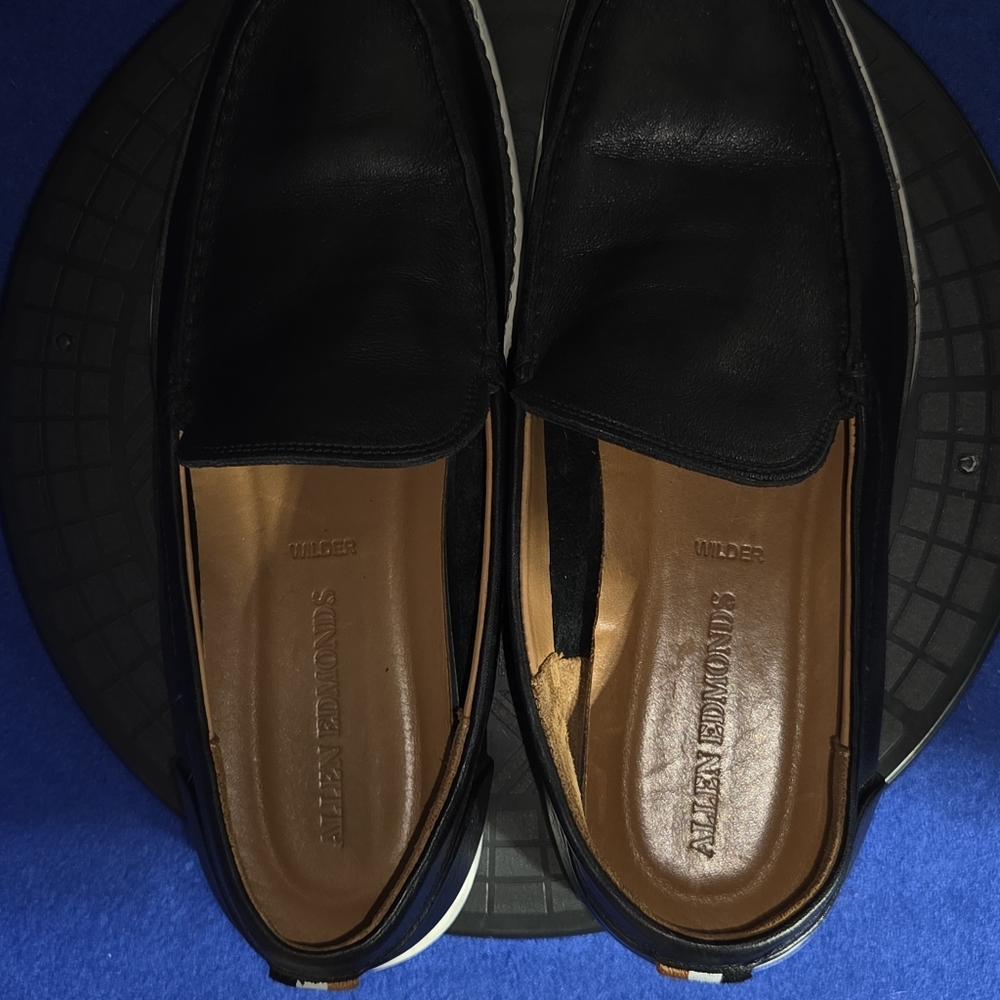 Men's Allen Edmonds Wilder Black Leather Dress/Casual Loafers, Sz. 10D-US - Picture 5 of 8